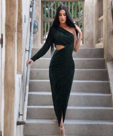 Glitered Green Dress