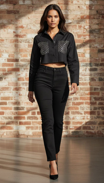 Black Sparkle Shirt