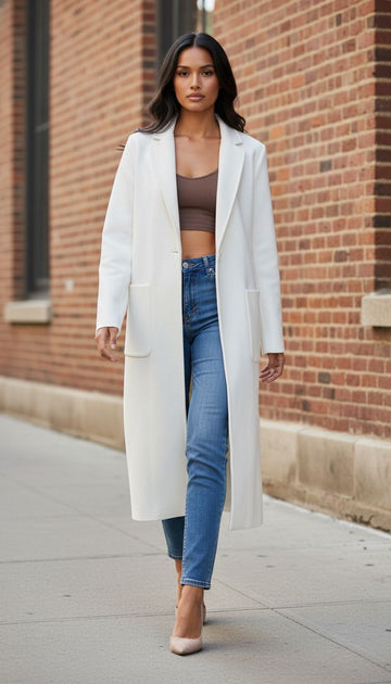 Pearl Drape Coat