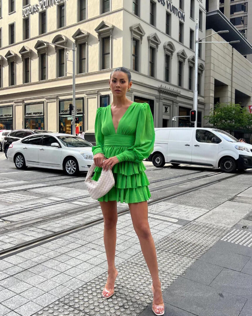 Euro-Green Sizzle Dress