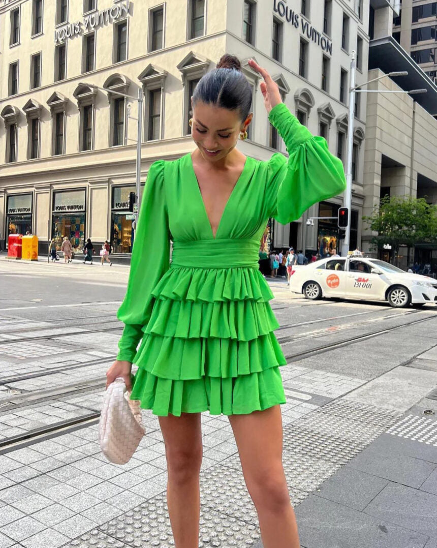 Euro-Green Sizzle Dress