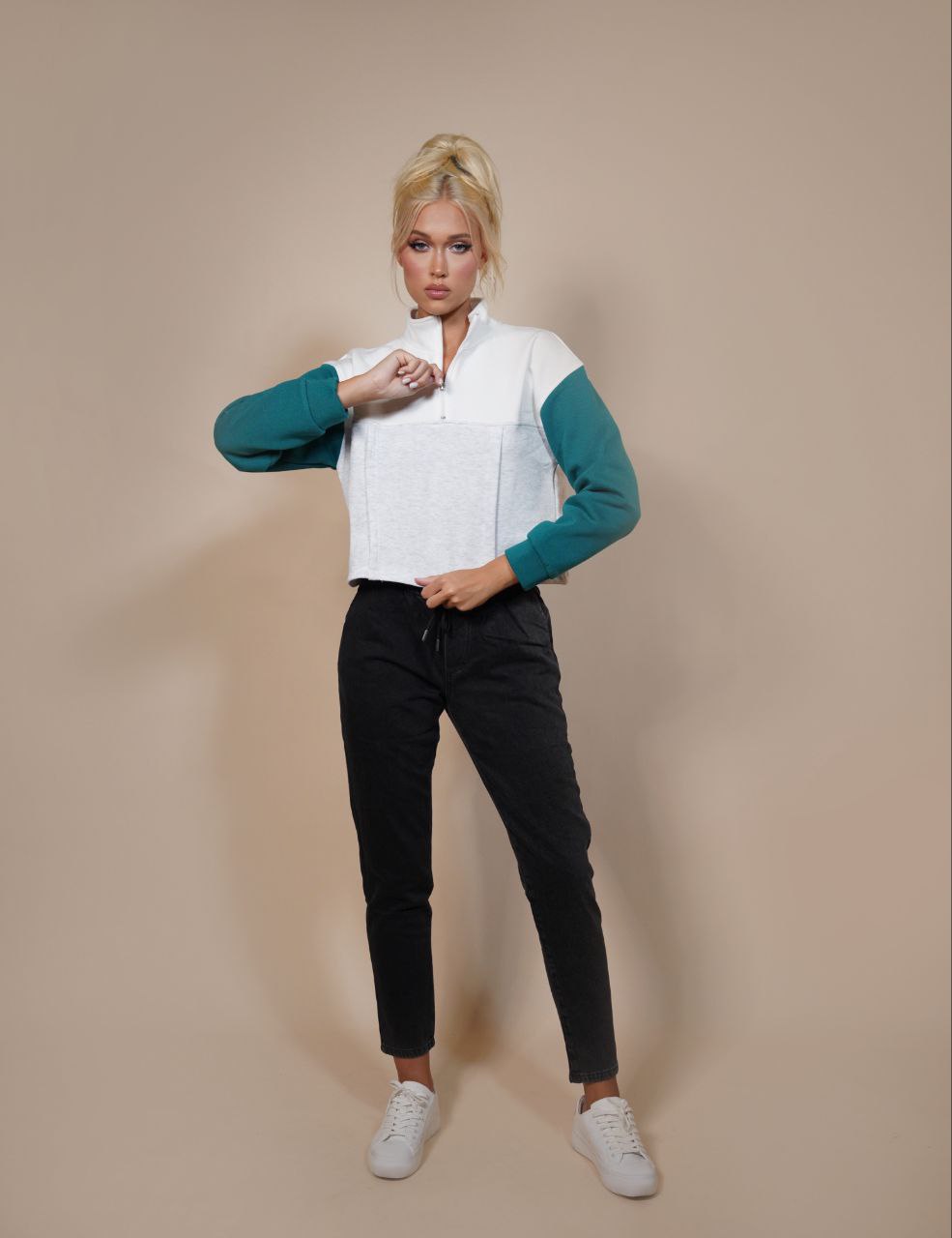 Women Half Zip Sweater